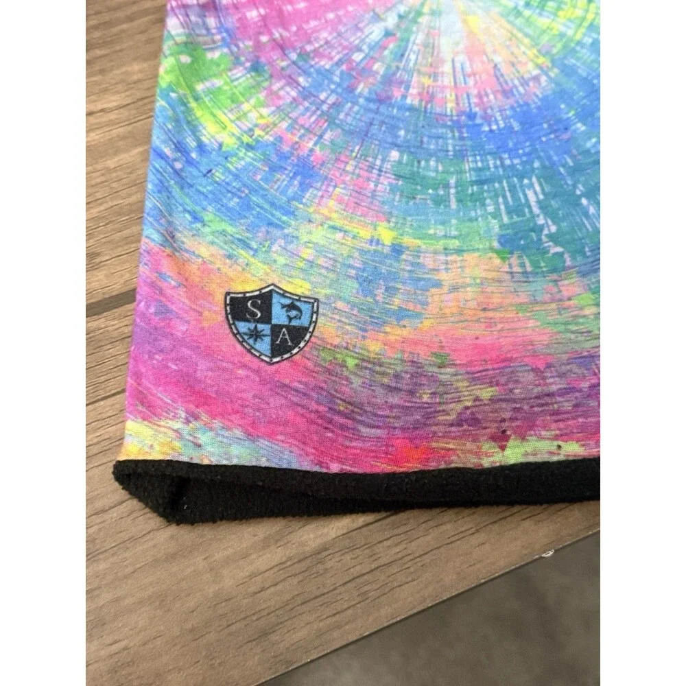Salt Armour Co. TieDye Rainbow Thermal Fleece Lined Face Mask Ski Buff Neckware